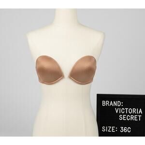 VICTORIA SECRET 36C 36 C Very Sexy Strapless Bra No Straps Beige Nude Tan VS